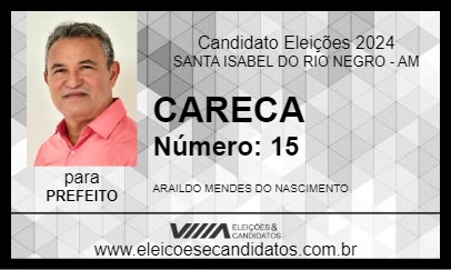 Candidato CARECA 2024 - SANTA ISABEL DO RIO NEGRO - Eleições