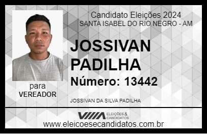 Candidato JOSSIVAN PADILHA 2024 - SANTA ISABEL DO RIO NEGRO - Eleições