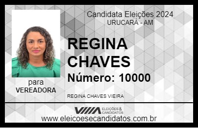 Candidato REGINA CHAVES 2024 - URUCARÁ - Eleições