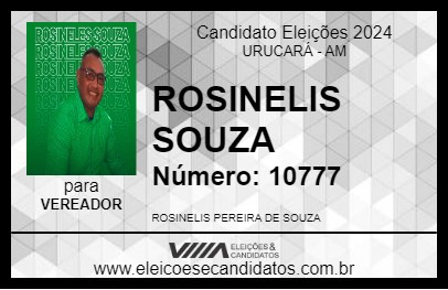 Candidato ROSINELES SOUZA 2024 - URUCARÁ - Eleições