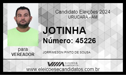 Candidato JOTINHA 2024 - URUCARÁ - Eleições