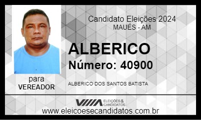 Candidato ALBERICO 2024 - MAUÉS - Eleições