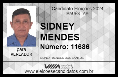 Candidato SIDNEY MENDES 2024 - MAUÉS - Eleições