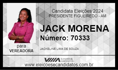 Candidato JACK MORENA 2024 - PRESIDENTE FIGUEIREDO - Eleições