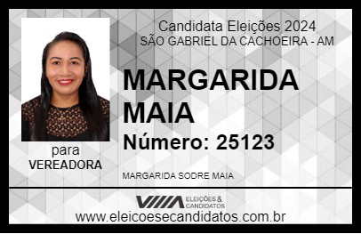 Candidato MARGARIDA MAIA 2024 - SÃO GABRIEL DA CACHOEIRA - Eleições