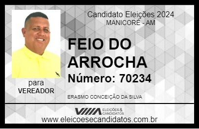 Candidato FEIO DO ARROCHA 2024 - MANICORÉ - Eleições