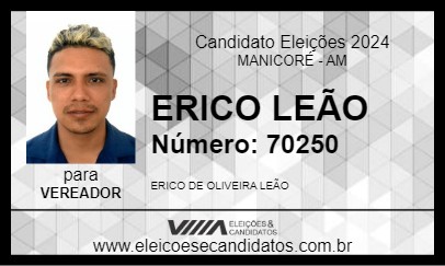 Candidato ERICO LEÃO 2024 - MANICORÉ - Eleições