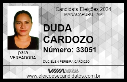 Candidato DUDA CARDOZO 2024 - MANACAPURU - Eleições