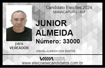 Candidato JUNIOR ALMEIDA 2024 - MANACAPURU - Eleições