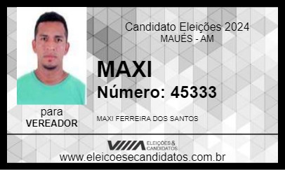 Candidato MAXI 2024 - MAUÉS - Eleições