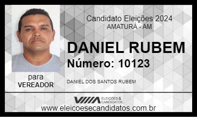 Candidato DANIEL RUBEM 2024 - AMATURÁ - Eleições