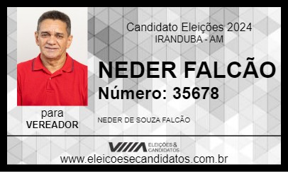 Candidato NEDER FALCÃO 2024 - IRANDUBA - Eleições