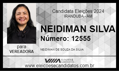 Candidato NEIDIMAN SILVA 2024 - IRANDUBA - Eleições