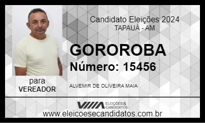 Candidato GOROROBA 2024 - TAPAUÁ - Eleições