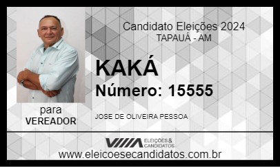 Candidato KAKÁ 2024 - TAPAUÁ - Eleições