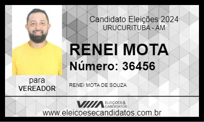 Candidato RENEI MOTA 2024 - URUCURITUBA - Eleições