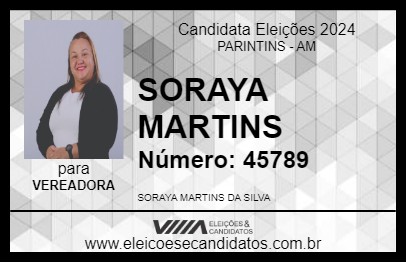 Candidato SORAYA MARTINS 2024 - PARINTINS - Eleições