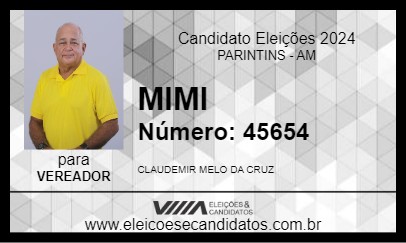 Candidato MIMI 2024 - PARINTINS - Eleições