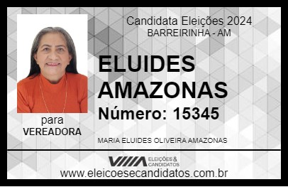 Candidato ELUIDES AMAZONAS 2024 - BARREIRINHA - Eleições