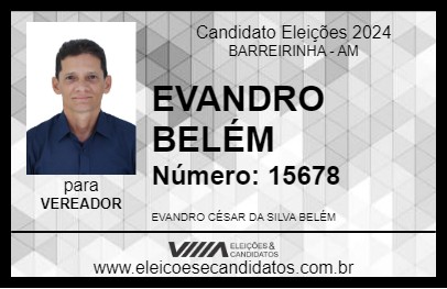 Candidato EVANDRO BELÉM 2024 - BARREIRINHA - Eleições