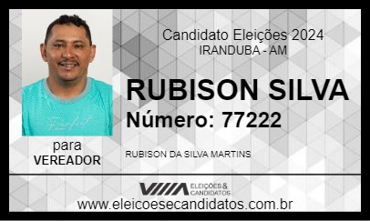 Candidato RUBISON SILVA 2024 - IRANDUBA - Eleições