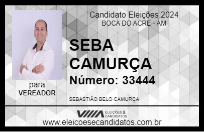 Candidato SEBA CAMURÇA 2024 - BOCA DO ACRE - Eleições