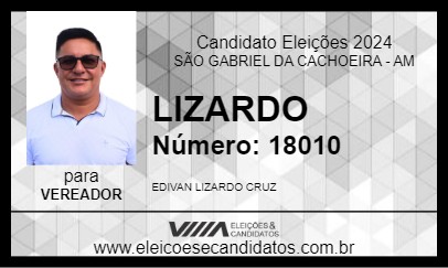 Candidato LIZARDO 2024 - SÃO GABRIEL DA CACHOEIRA - Eleições