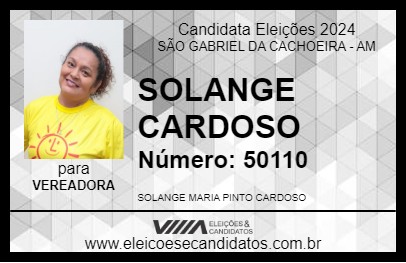 Candidato SOL CARDOSO 2024 - SÃO GABRIEL DA CACHOEIRA - Eleições