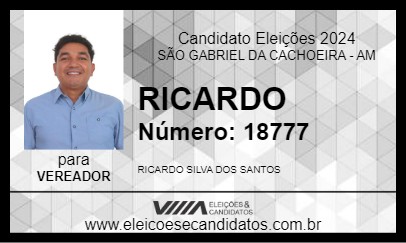 Candidato RICARDO 2024 - SÃO GABRIEL DA CACHOEIRA - Eleições