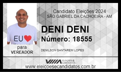 Candidato DENI DENI 2024 - SÃO GABRIEL DA CACHOEIRA - Eleições