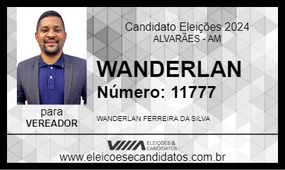 Candidato WANDERLAN 2024 - ALVARÃES - Eleições