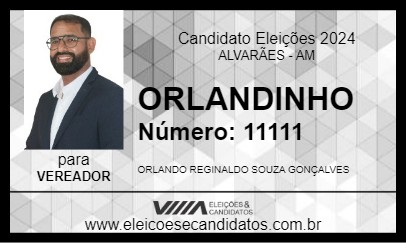 Candidato ORLANDINHO 2024 - ALVARÃES - Eleições