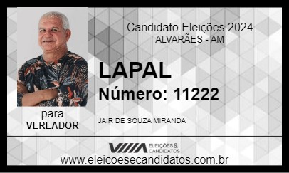 Candidato LAPAL 2024 - ALVARÃES - Eleições