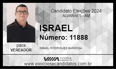 Candidato ISRAEL 2024 - ALVARÃES - Eleições