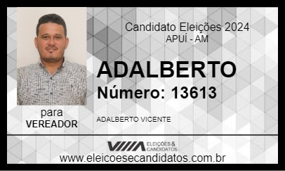 Candidato ADALBERTO 2024 - APUÍ - Eleições