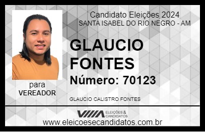 Candidato GLAUCIO FONTES 2024 - SANTA ISABEL DO RIO NEGRO - Eleições