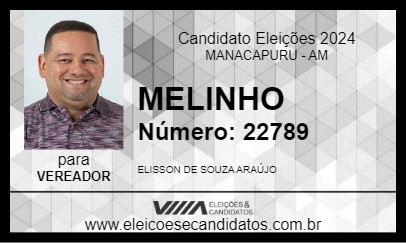 Candidato MELINHO 2024 - MANACAPURU - Eleições