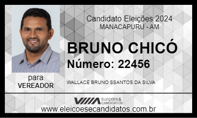 Candidato BRUNO CHICÓ 2024 - MANACAPURU - Eleições