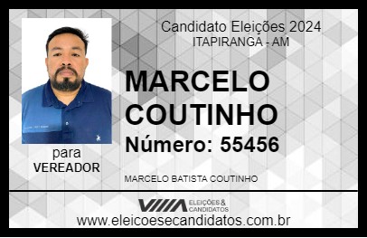 Candidato MARCELO COUTINHO 2024 - ITAPIRANGA - Eleições