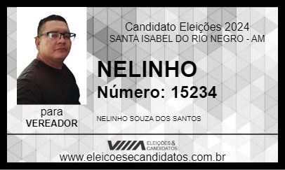 Candidato NELINHO  2024 - SANTA ISABEL DO RIO NEGRO - Eleições