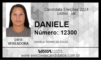 Candidato DANIELE 2024 - UARINI - Eleições