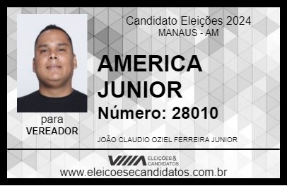 Candidato AMERICA JUNIOR 2024 - MANAUS - Eleições