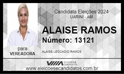 Candidato ALAISE RAMOS 2024 - UARINI - Eleições