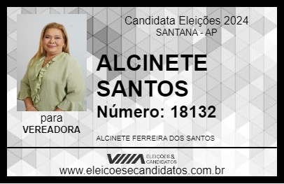 Candidato ALCINETE SANTOS 2024 - SANTANA - Eleições