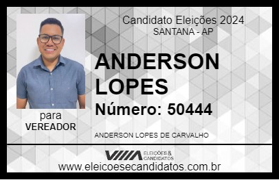 Candidato ANDERSON LOPES 2024 - SANTANA - Eleições