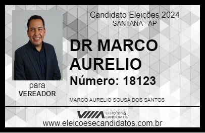 Candidato DR MARCO AURELIO 2024 - SANTANA - Eleições