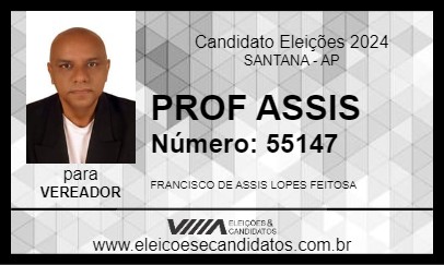 Candidato PROF ASSIS 2024 - SANTANA - Eleições