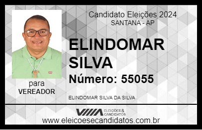 Candidato ELINDOMAR SILVA 2024 - SANTANA - Eleições