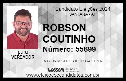 Candidato ROBSON COUTINHO 2024 - SANTANA - Eleições