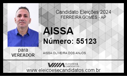 Candidato AISSA 2024 - FERREIRA GOMES - Eleições